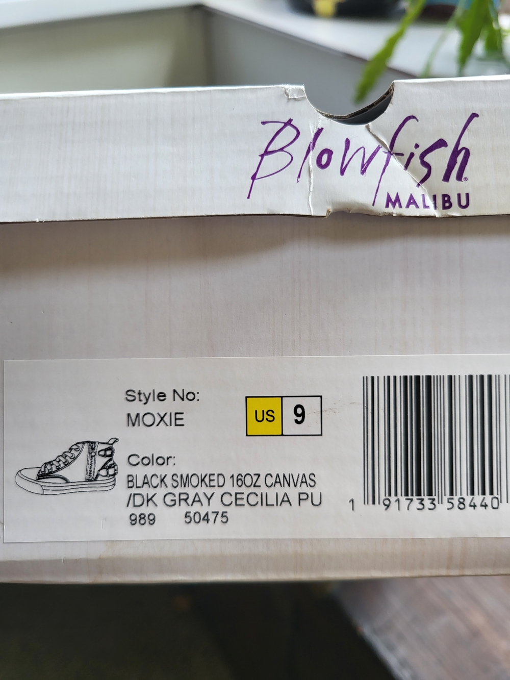Blowfish Charcoal MOXIE High-Top Canvas Sneakers - Picture 5 of 5